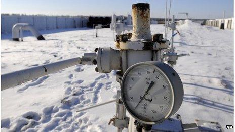 Russian gas pipeline in Boyarka, near Kiev, 2009