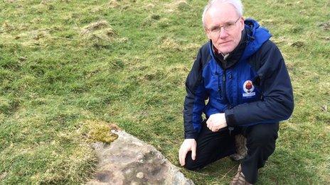 Alan Bowring and the stone
