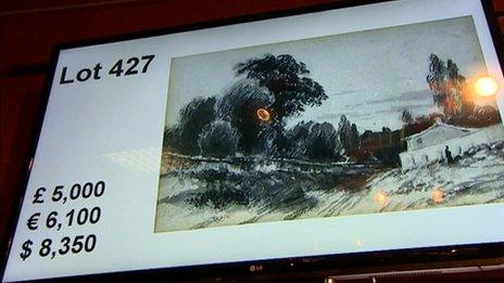 John Constable pencil drawings make £187,000 at auction - BBC News