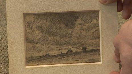 John Constable pencil drawings make 187000 at auction  BBC News