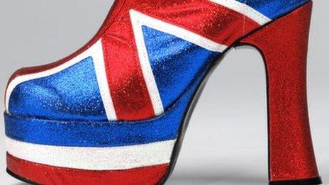 Spice Girl's Union Jack boot