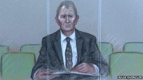 MP Nigel Evans court sketch