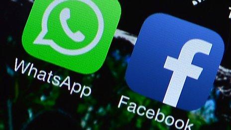WhatsApp and Facebook apps