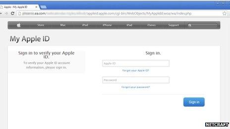 Apple ID screenshot