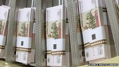 Russian banknotes