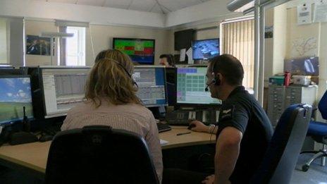 Police control room