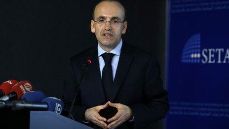 Turkish Finance Minister Mehmet Simsek (30 January 2014)