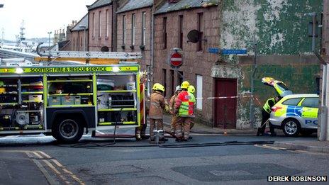 Fire scene