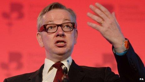 Michael Gove speaking at the British Chambers of Commerce annual conference
