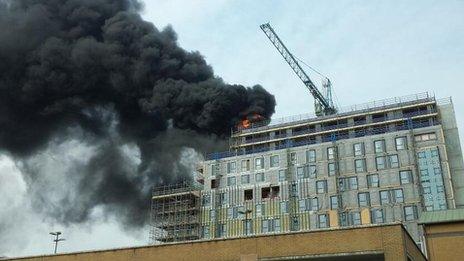 Fire in Southampton