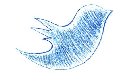 Twitter bird drawing