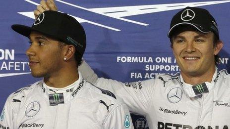 Lewis Hamilton and Nico Rosberg