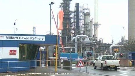 Murco refinery at Milford Haven