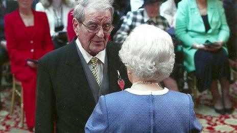 Malcolm Green with the Queen