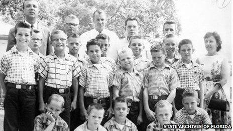 Young boys with administrators. Courtesty of State Archives of Florida/Florida Memory_Image DSB0310