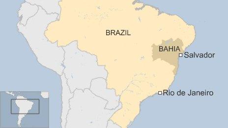 map of Bahia