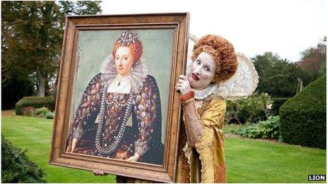 Horrible Histories picture of Queen Elizabeth I