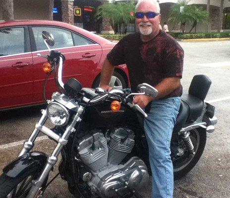 Bill in Florida on his Harley Davidson