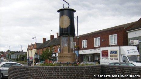 Names added to Cannock Chase miners' Hednesford memorial - BBC News