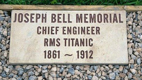 Titanic engineer's memorial restored to former glory - BBC News