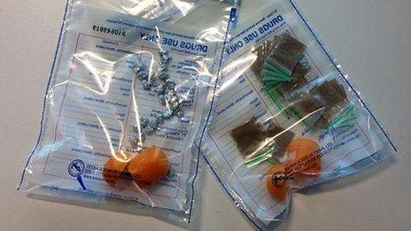 Kinder Egg capsules and the drugs inside them