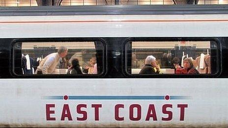 East Coast main line train