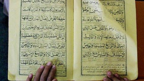 Koran in Pakistan (file picture)