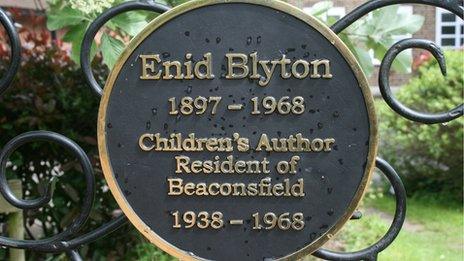Enid Blyton commemorative plaque