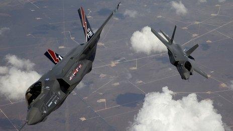 Joint Strike Fighter planes (file pic)