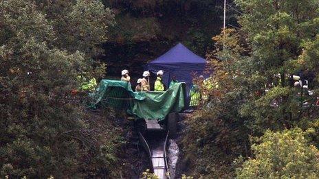 Rescue workers at Gleision drift mine