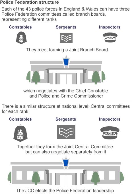 Police Federation structure graphic