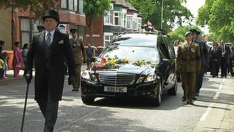 Funeral procession for Flt Lt Chauhan