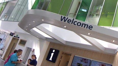 Inside the new Southmead Hospital in Bristol