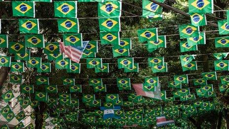 Brazil flags
