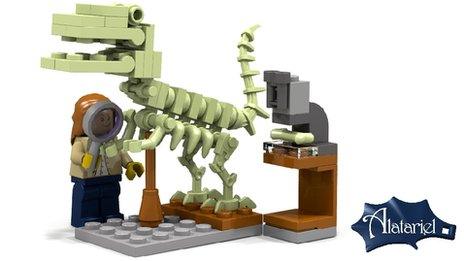 A female palaeontologist Lego minifigure