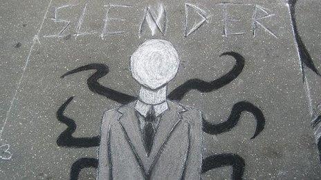 Slenderman graffiti