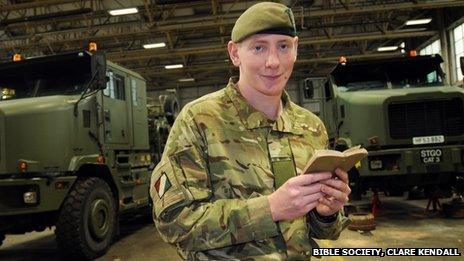 New Testament Brings Comfort To Five Generations Of Soldiers BBC News new-testament-brings-comfort-to-five-generations-of-soldiers-bbc-news
