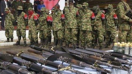 ELN members lay down arms. 07/2013