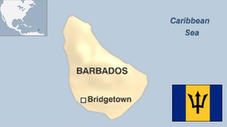 Map of Barbados