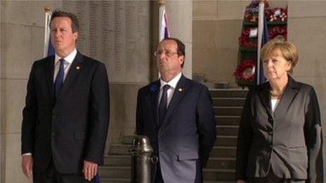 Leaders gathered at Ypres on 26 June 2014