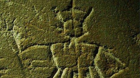 The straw king medieval graffiti