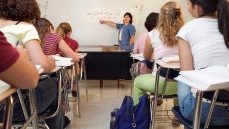 Upper school classroom