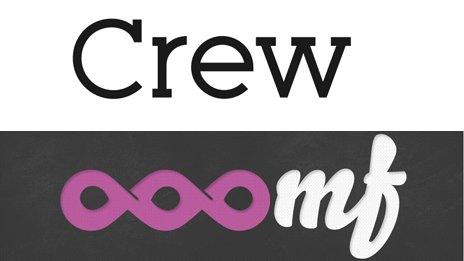 The Crew logo and its previous name - Ooomf