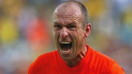 Dutch forward Arjen Robben