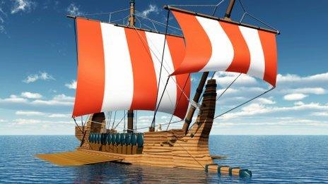 Ancient Greek replica ship