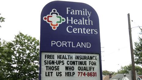 Sign urging people to sign up for health insurance