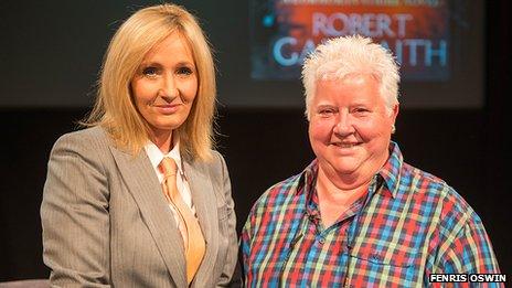 JK Rowling and Val McDermid