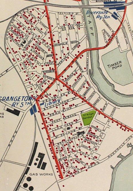 Grangetown map