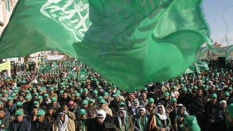 Hamas rally in the West Bank village of Yatta, 2006