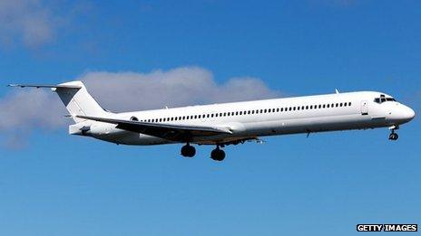 The MD883 Swiftair plane that crashed in Mali (file pic)